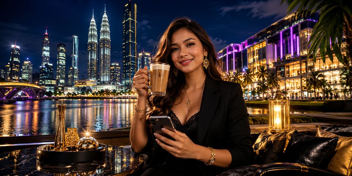 Pengguna Malaysia membuat deposit melalui aplikasi mudah alih ss14 di Kuala Lumpur